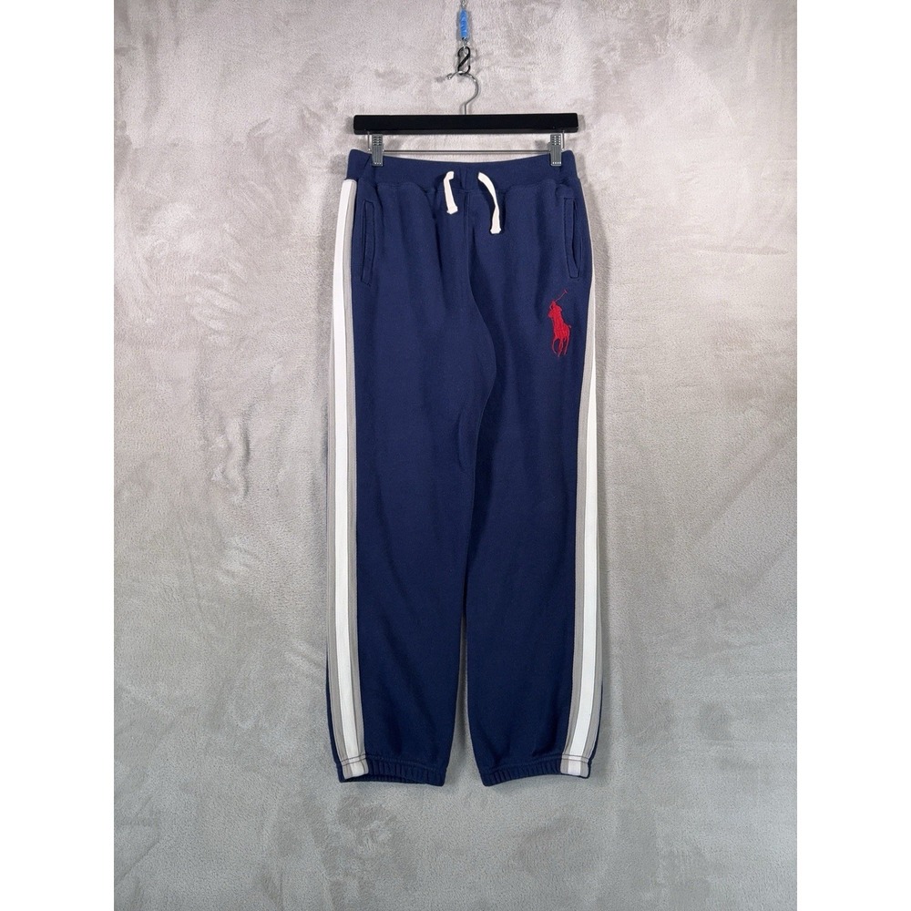 Polo Ralph Lauren Big Pony Sweatpants Boys Size‎ Large Blue Joggers Lounge